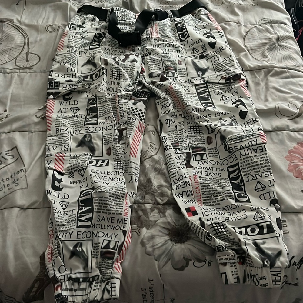 Newspaper Style Pants